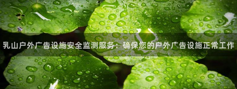 杏宇平台好吗：乳山户外广告设施安全监测服务：确保您的户外广告设施正常工作
